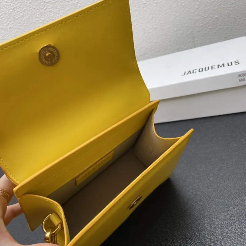 Jacquemus 3020 Yellow 20cm Top Handle Crossbody Bag - Image 8