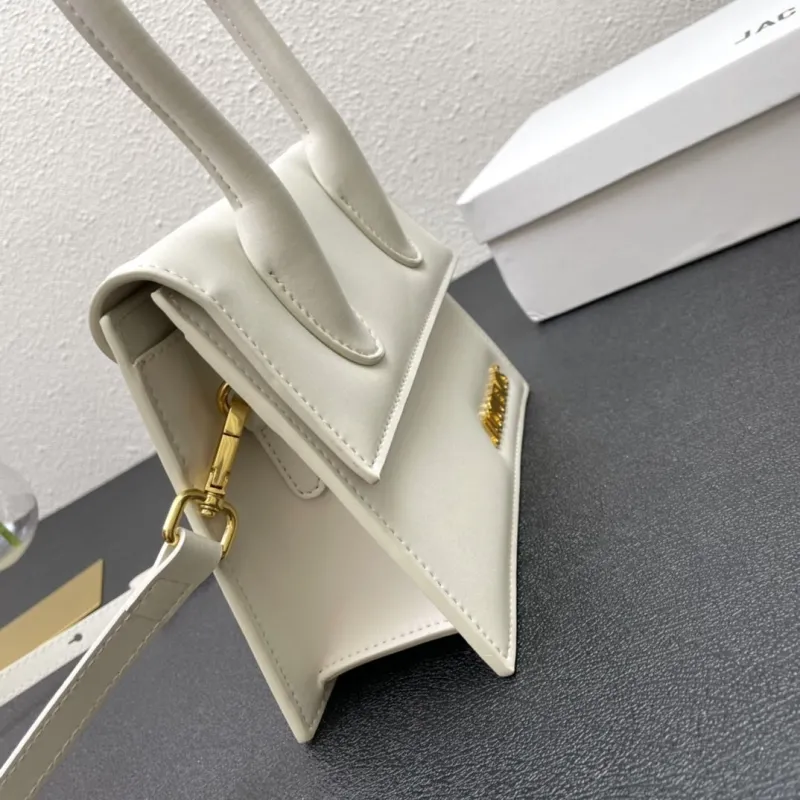 Jacquemus White 20cm Top Handle Bag 3020 - Image 4