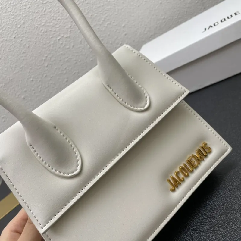 Jacquemus White 20cm Top Handle Bag 3020 - Image 5