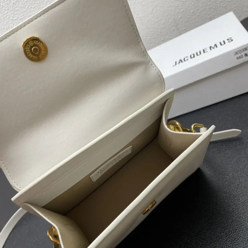 Jacquemus White 20cm Top Handle Bag 3020 - Image 8