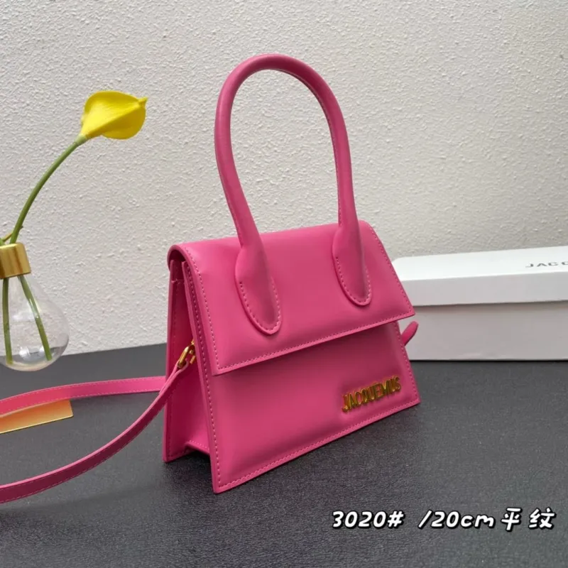 Alternative view of Jacquemus Pink Top Handle Crossbody Bag 20cm
