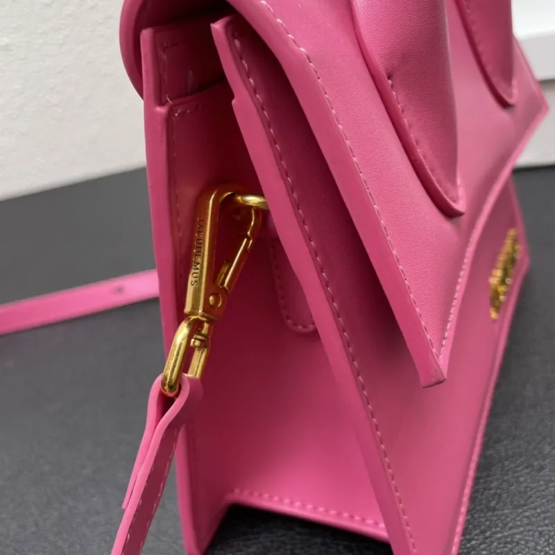 Jacquemus Pink Top Handle Crossbody Bag 20cm - Image 6