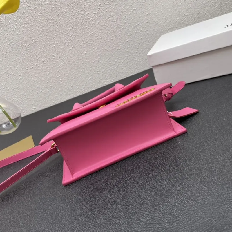 Jacquemus Pink Top Handle Crossbody Bag 20cm - Image 7