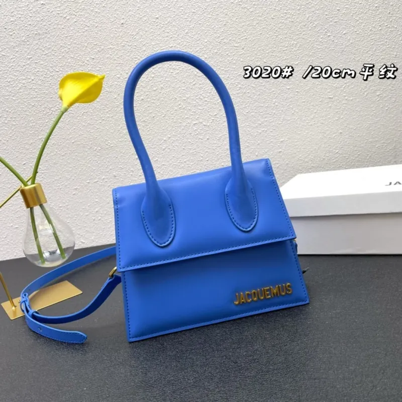 Jacquemus Blue 20cm Top Handle Crossbody Bag 3020