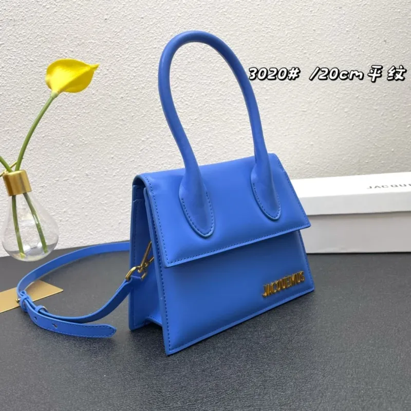 Alternative view of Jacquemus Blue 20cm Top Handle Crossbody Bag 3020