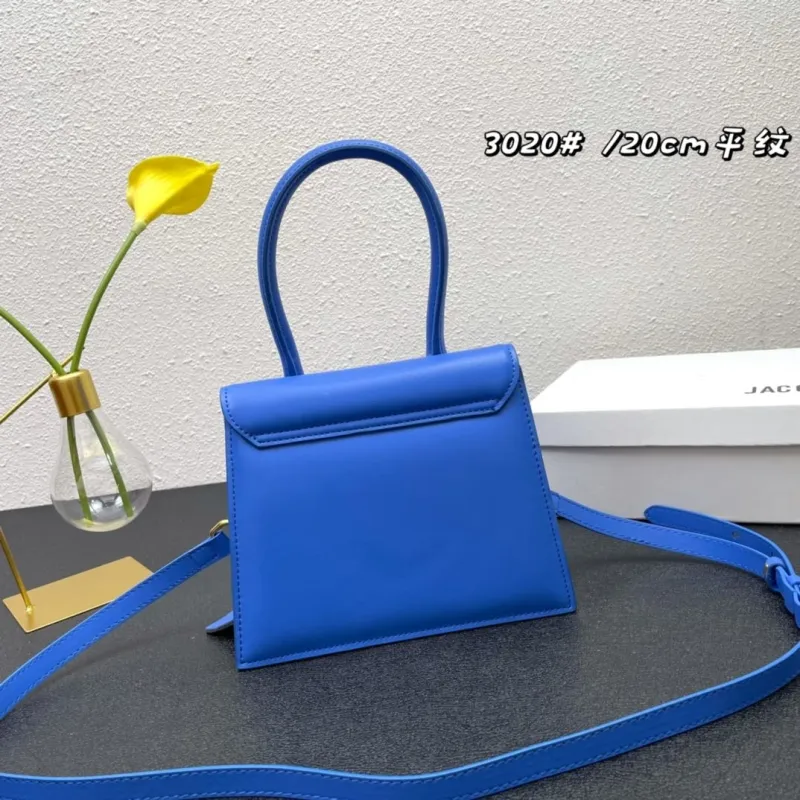 Jacquemus Blue 20cm Top Handle Crossbody Bag 3020 - Image 3