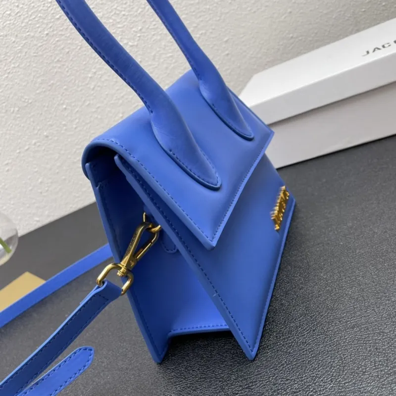 Jacquemus Blue 20cm Top Handle Crossbody Bag 3020 - Image 4