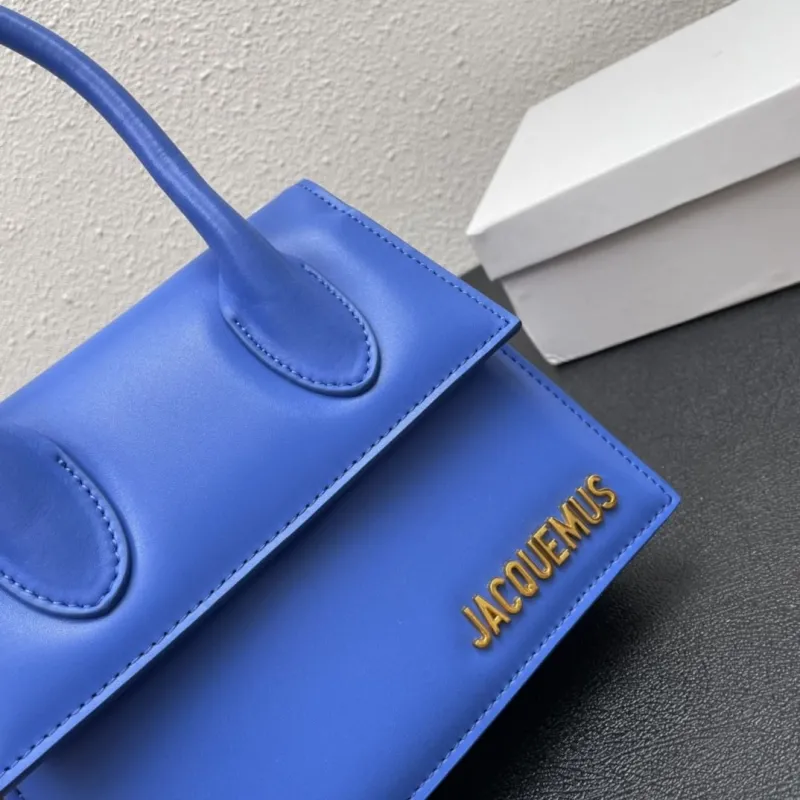 Jacquemus Blue 20cm Top Handle Crossbody Bag 3020 - Image 5