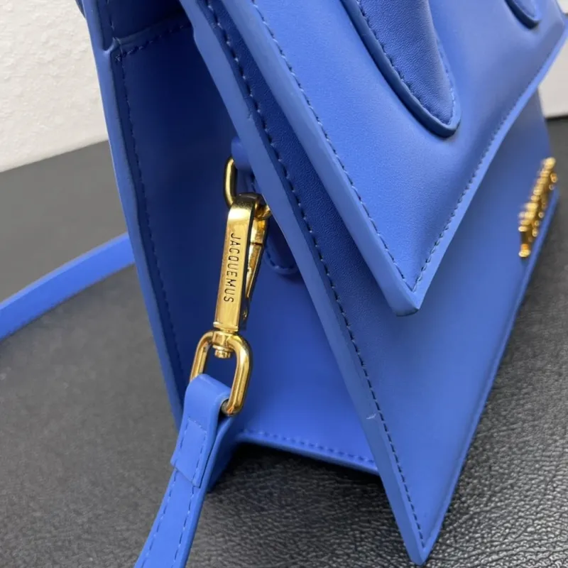 Jacquemus Blue 20cm Top Handle Crossbody Bag 3020 - Image 6
