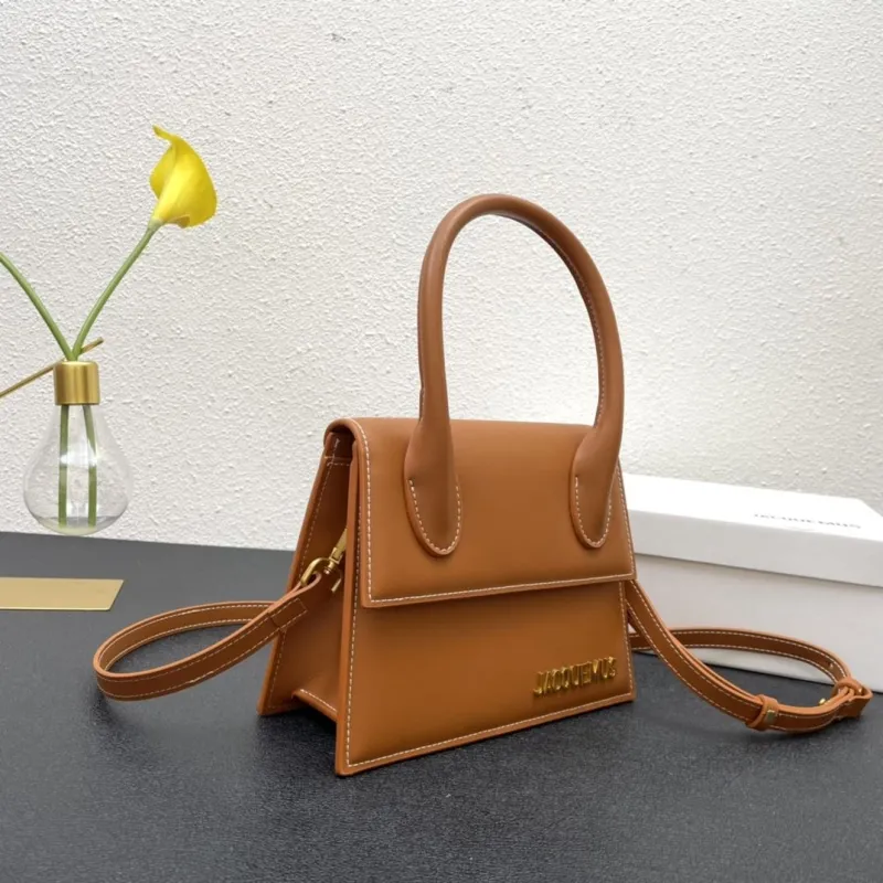 Alternative view of Jacquemus Brown Top Handle Crossbody Bag
