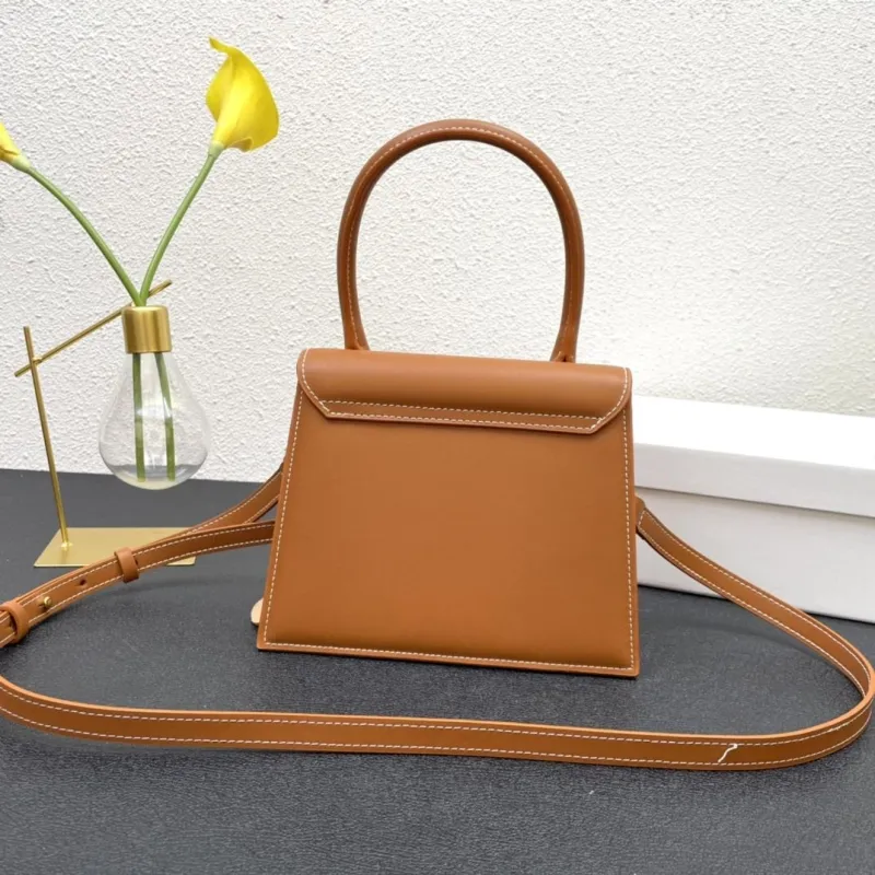 Jacquemus Brown Top Handle Crossbody Bag - Image 3