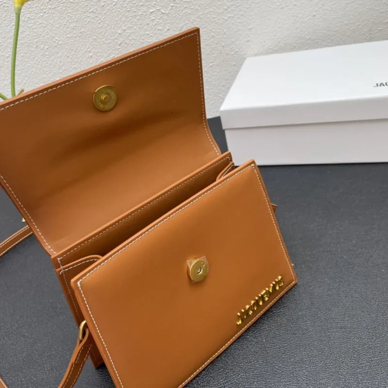 Jacquemus Brown Top Handle Crossbody Bag - Image 8