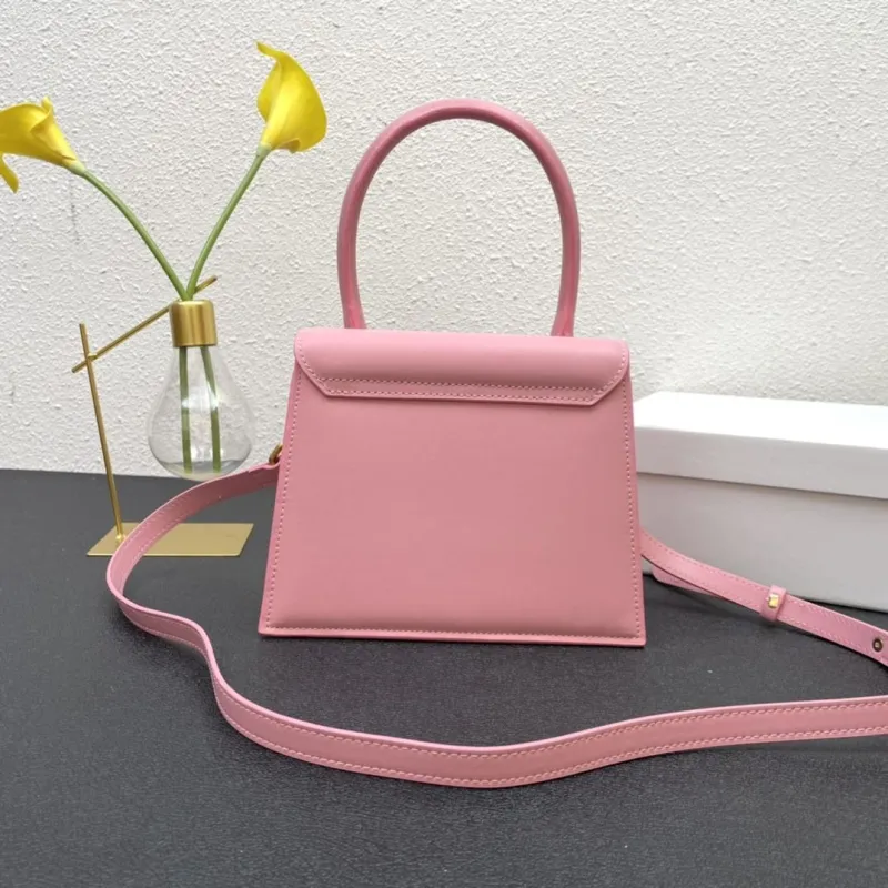 Jacquemus Pink Top Handle Crossbody Bag - Image 3
