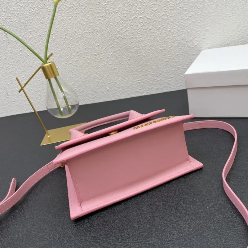 Jacquemus Pink Top Handle Crossbody Bag - Image 7