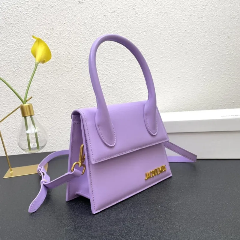 Alternative view of Jacquemus Purple Top Handle Crossbody Bag