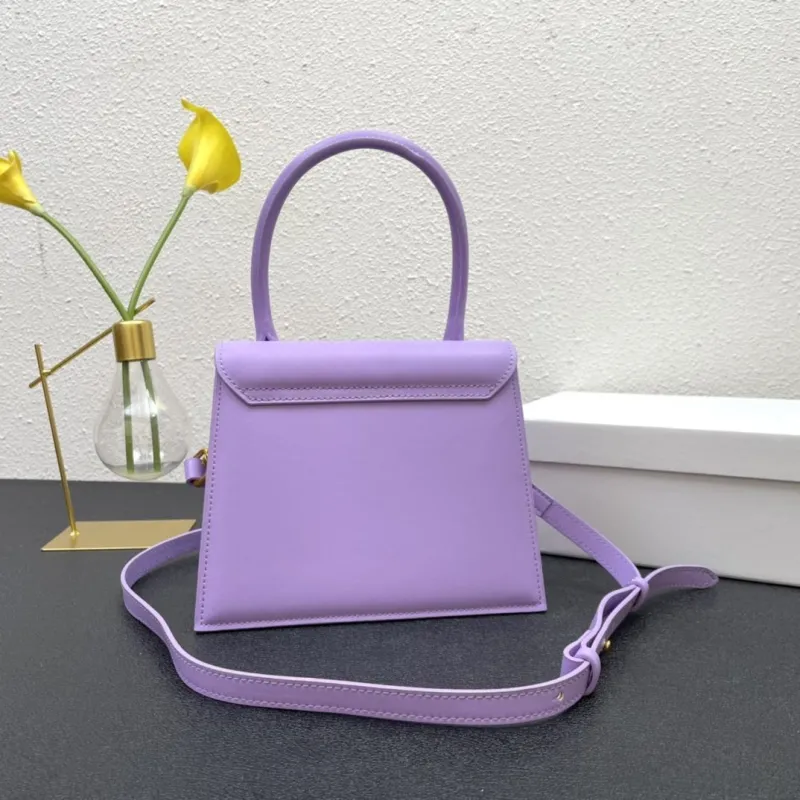 Jacquemus Purple Top Handle Crossbody Bag - Image 3