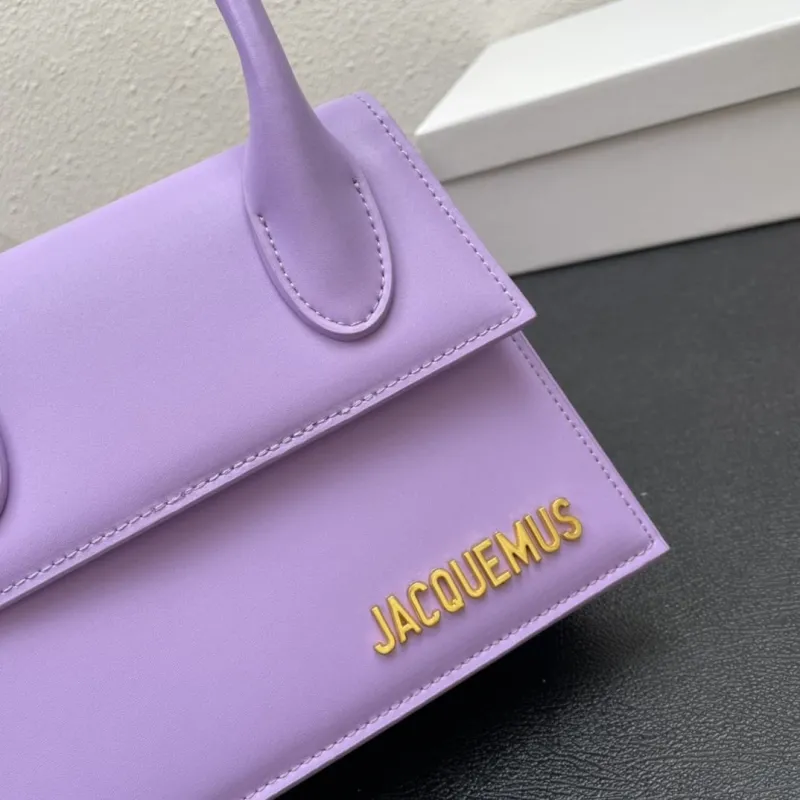 Jacquemus Purple Top Handle Crossbody Bag - Image 4