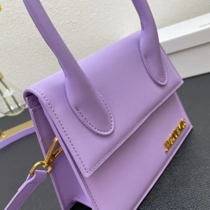 Jacquemus Purple Top Handle Crossbody Bag - Image 5