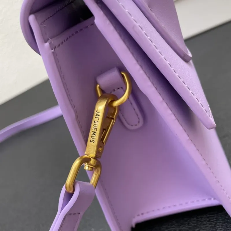 Jacquemus Purple Top Handle Crossbody Bag - Image 6