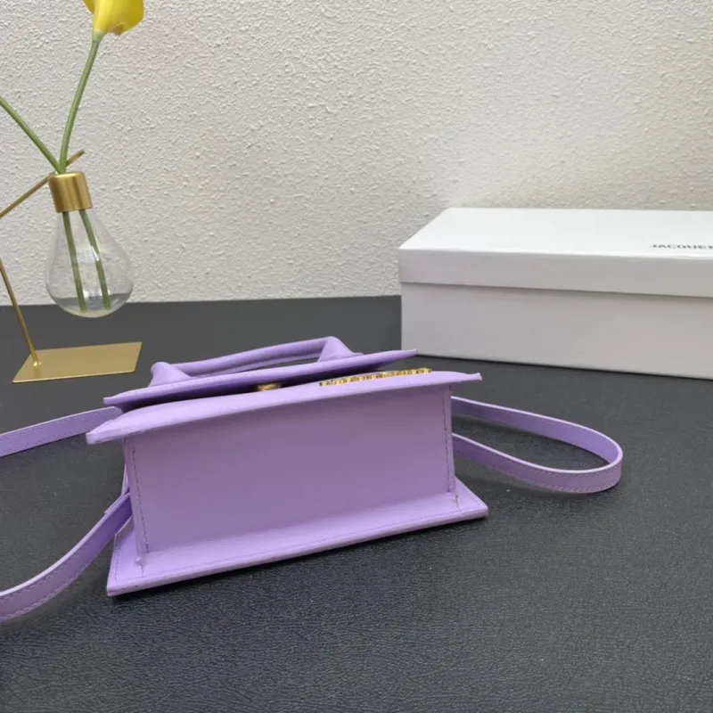 Jacquemus Purple Top Handle Crossbody Bag - Image 7