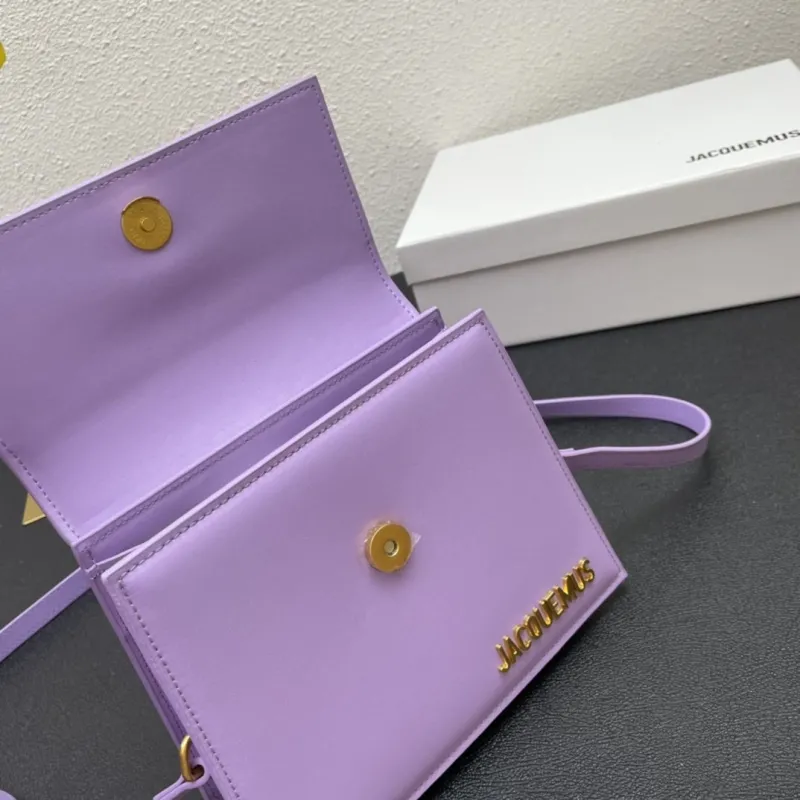 Jacquemus Purple Top Handle Crossbody Bag - Image 8