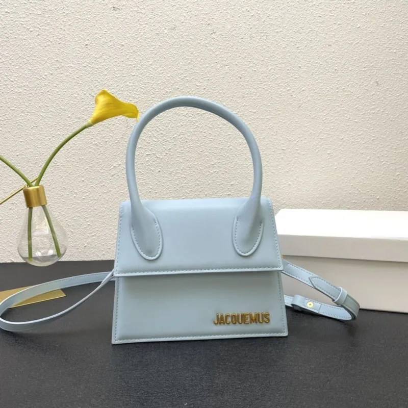 Jacquemus Light Blue Top Handle Crossbody Bag