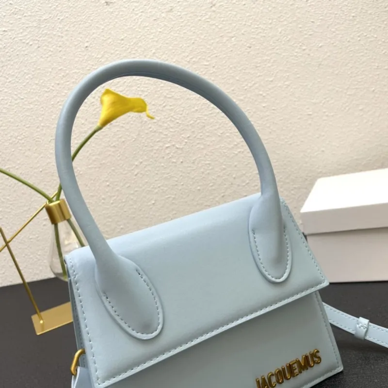 Jacquemus Light Blue Top Handle Crossbody Bag - Image 4