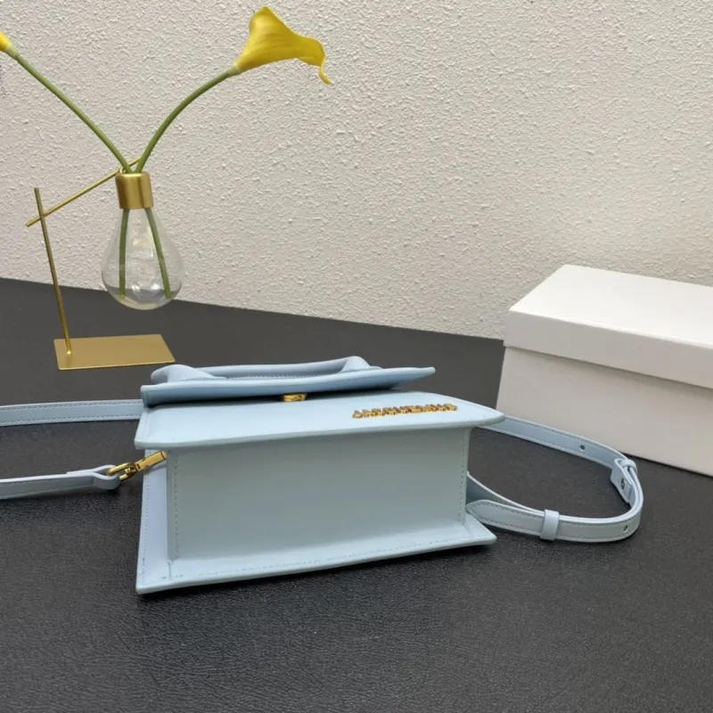 Jacquemus Light Blue Top Handle Crossbody Bag - Image 7