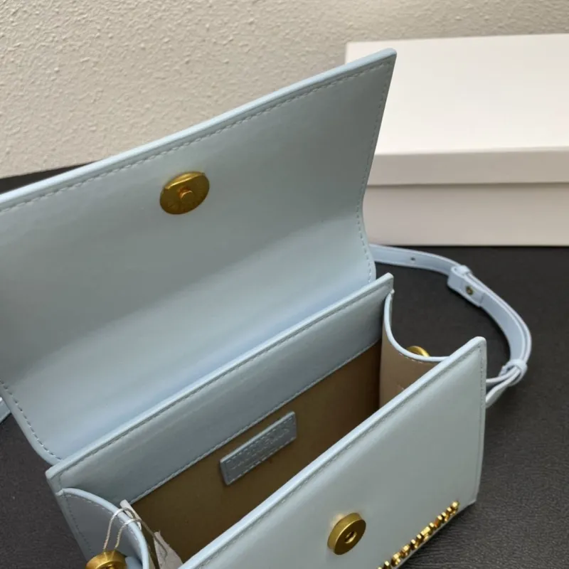 Jacquemus Light Blue Top Handle Crossbody Bag - Image 8
