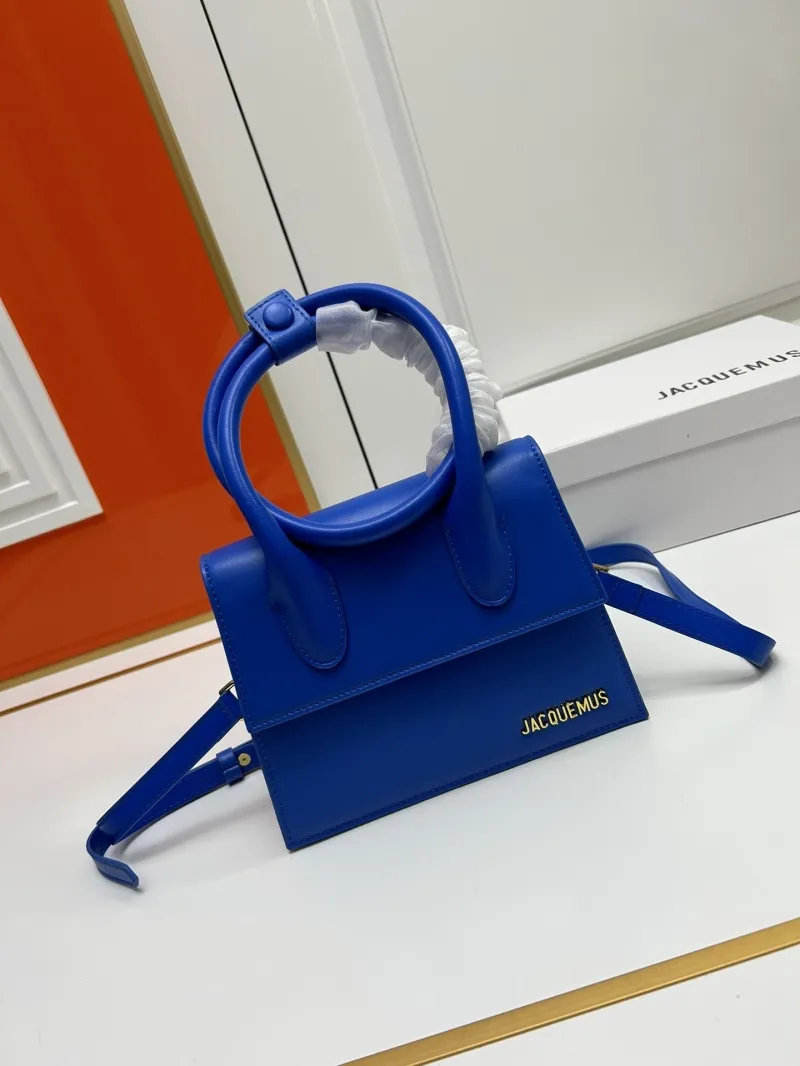 Jacquemus Blue Top Handle Crossbody Bag