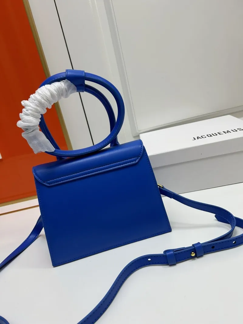 Jacquemus Blue Top Handle Crossbody Bag - Image 3