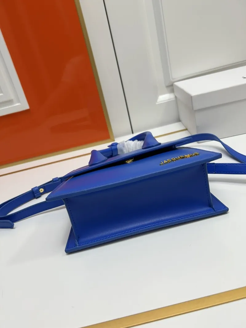 Jacquemus Blue Top Handle Crossbody Bag - Image 7