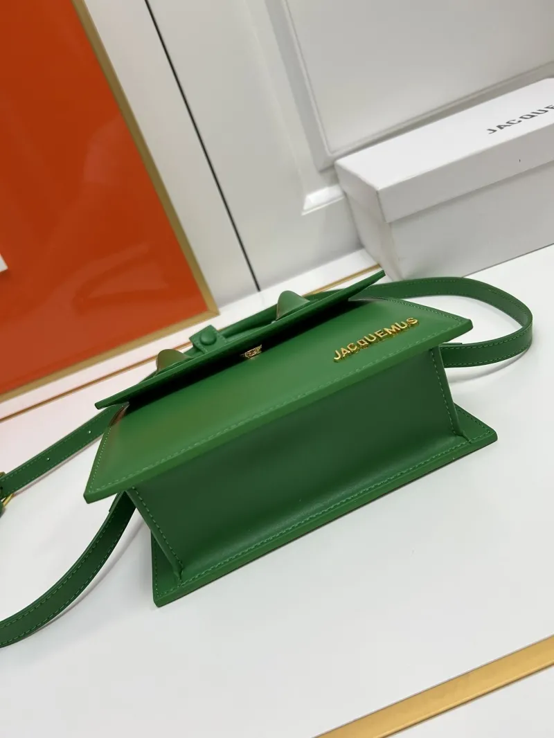 Jacquemus Green Top Handle Crossbody Bag - Image 7