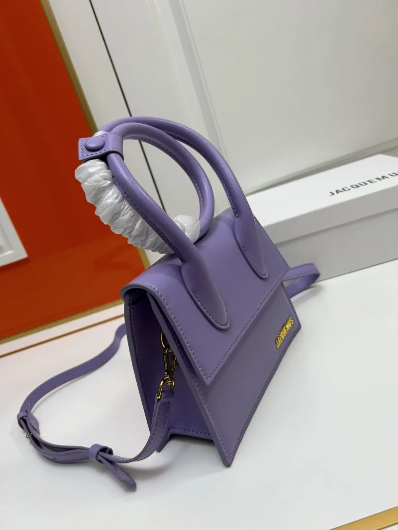 Alternative view of Jacquemus Purple Top Handle Crossbody Bag