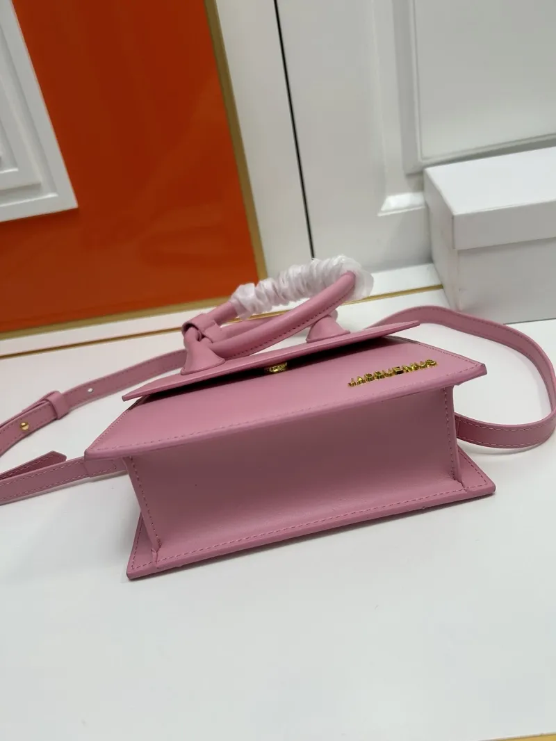 Jacquemus Pink Top Handle Crossbody Bag - Image 7