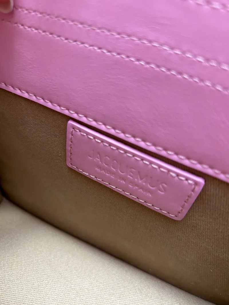 Jacquemus Pink Top Handle Crossbody Bag - Image 9