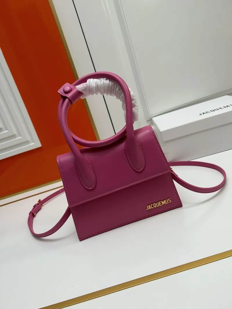 Jacquemus Pink Top Handle Crossbody Bag 159