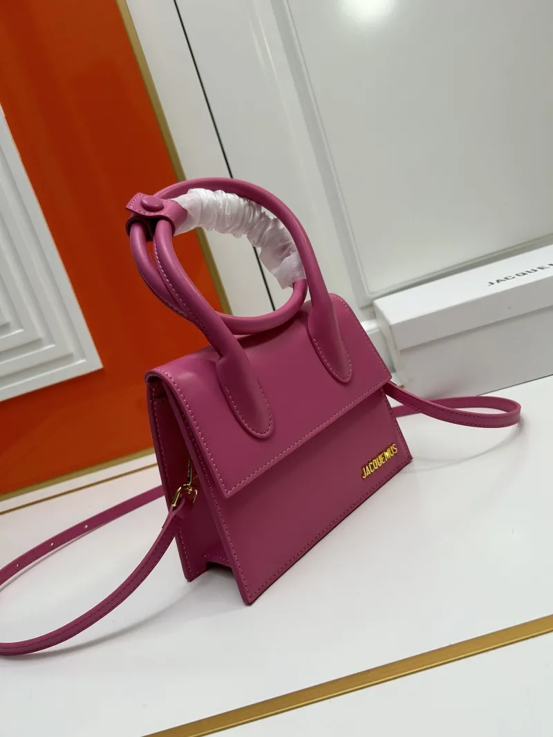 Alternative view of Jacquemus Pink Top Handle Crossbody Bag 159