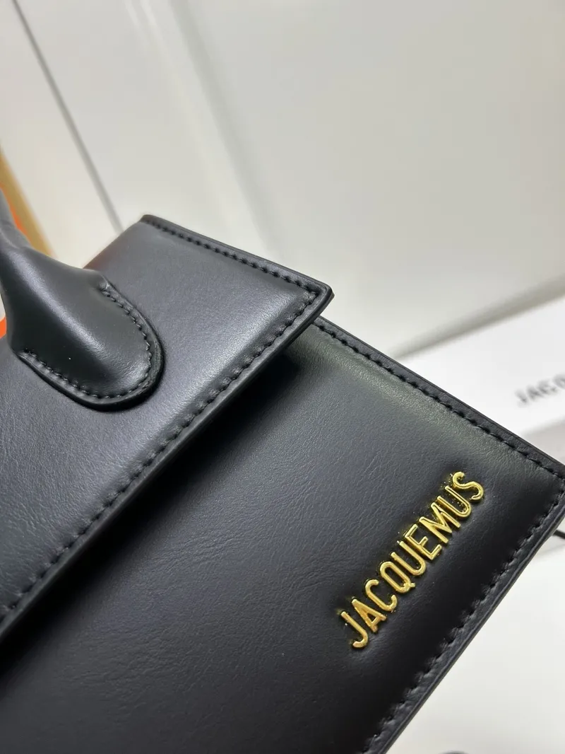 Jacquemus Black Top Handle Mini Bag - Image 4