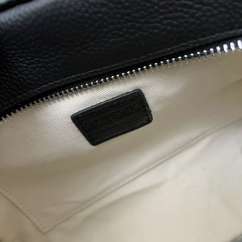 Alternative view of Jacquemus Black Leather Top Handle Crossbody Bag