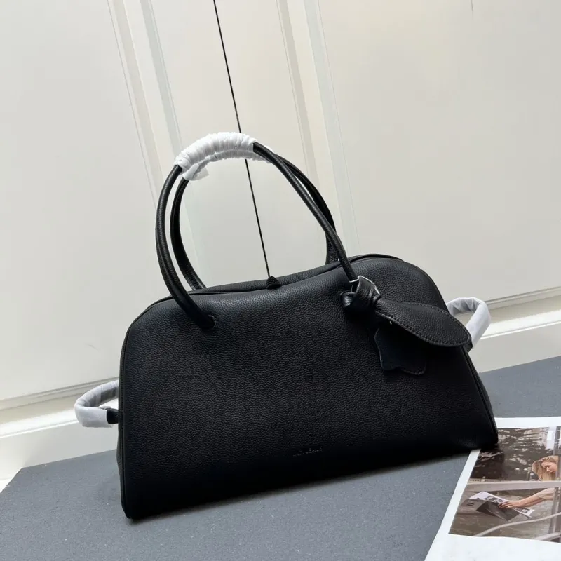 Jacquemus Black Leather Top Handle Bag 169