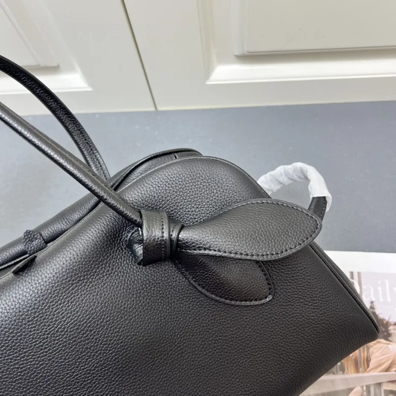 Jacquemus Black Leather Top Handle Bag 169 - Image 5