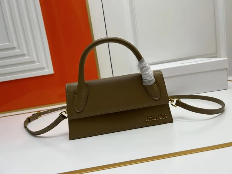 Jacquemus Brown Top Handle Crossbody Bag 171