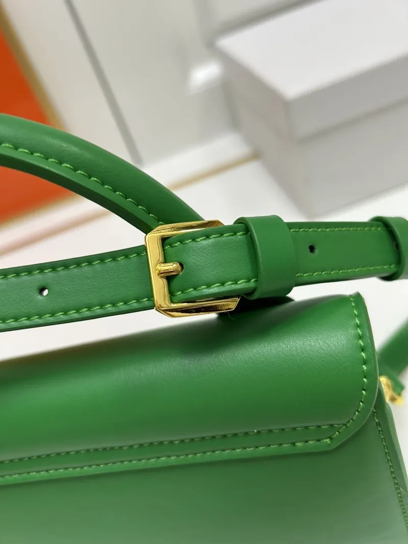 Jacquemus Green Top Handle Crossbody Bag - Image 5