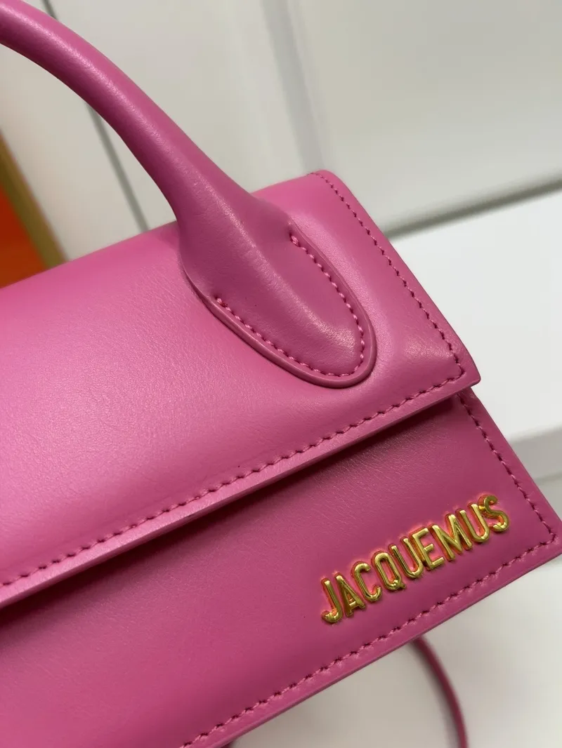 Jacquemus Pink Top Handle Crossbody Bag - Image 4