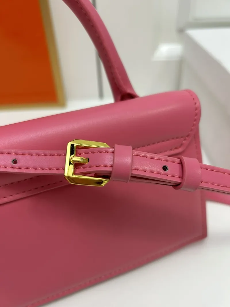 Jacquemus Pink Top Handle Crossbody Bag - Image 6