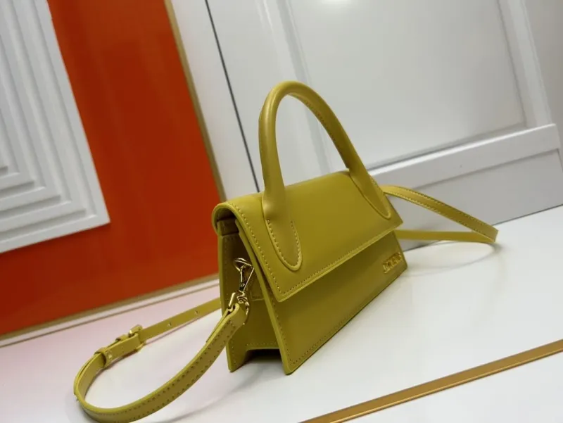 Alternative view of Jacquemus Yellow Top Handle Crossbody Bag