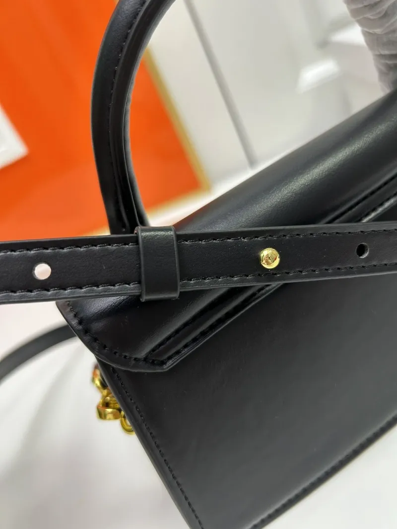 Jacquemus Black Top Handle Crossbody Bag - Image 6