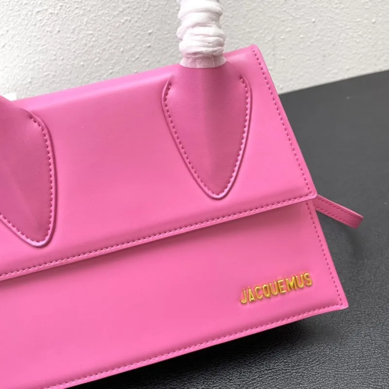 Jacquemus Pink Top Handle Crossbody Bag 24cm 339# - Image 6