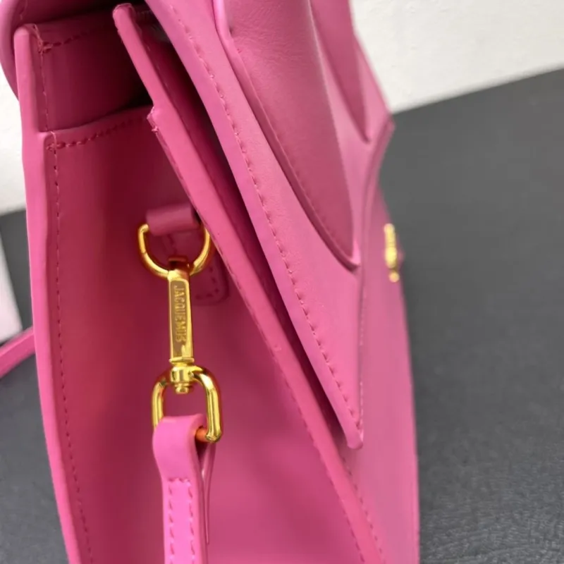 Jacquemus Pink Top Handle Crossbody Bag 24cm 339# - Image 7